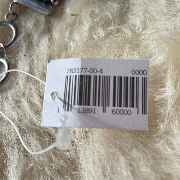 3/$20! NWT Banana Republic bracelet bead-like wide black / sliver elegant style - Picture 4 of 4